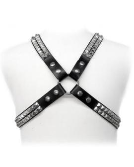LEATHER BODY - Pyramiden-Stud-Harness Erotik