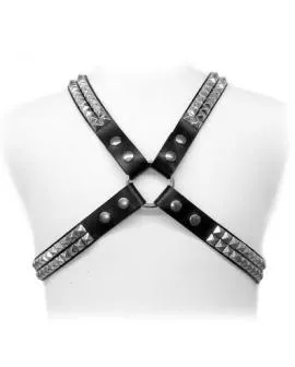LEATHER BODY - Pyramiden-Stud-Harness Erotik