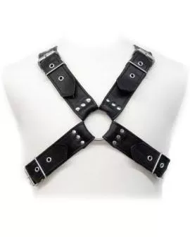 Leather Body mit Schnallgurt - Erotik Lederwäsche