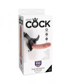 KING COCK - HARNESS MIT REALISTISCHEM NATURPENIS 22,9 CM