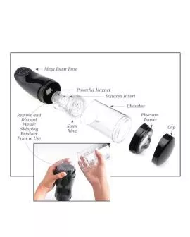 EXTREME TOYZ - PDX MEGA BATOR USB MÄNNLICHER MASTURBATOR MUND ROT