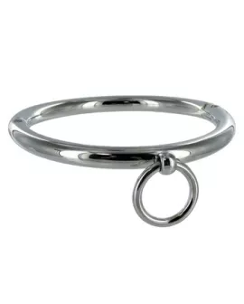 METAL HARD - BDSM-Halskette mit Ring 18 cm