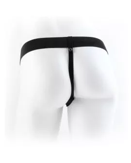 Fetish Fantasy Series - Hohler Strap-On mit Bällen 17,8 cm Fleisch