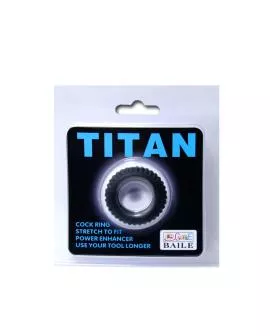 BAILE Titan Cockring Schwarz - 1,9 cm Durchmesser