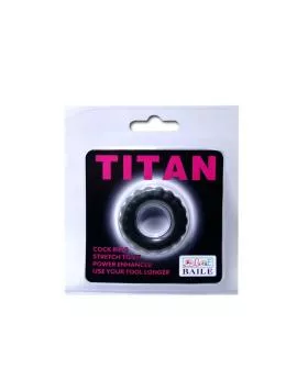 BAILE - Titan Cockring Schwarz 2 cm Erotik