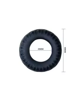Baile - Titan Cockring schwarz grün 2 cm