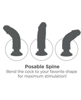 KING COCK - VIBRATORDILDO MIT HODEN 25.5 CM BRAUNE FARBE