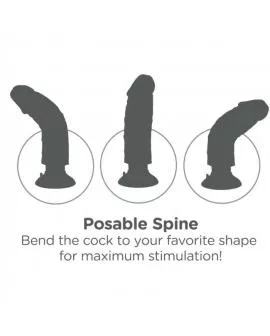 KING COCK - VIBRIERENDER SCHWANZ BRAUN 17,78 CM