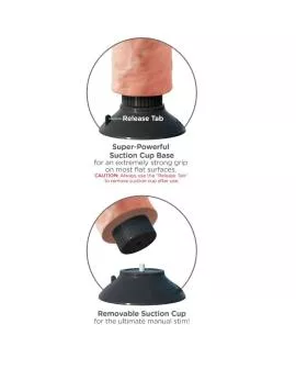 King Cock - Vibratordildo 23 cm Natürlich