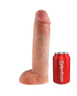KING COCK - 28 CM HOHLES STRAP-ON-STRUMPFSYSTEM FLEISCH