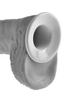 KING COCK - 28 CM HOHLES STRAP-ON-STRUMPFSYSTEM FLEISCH