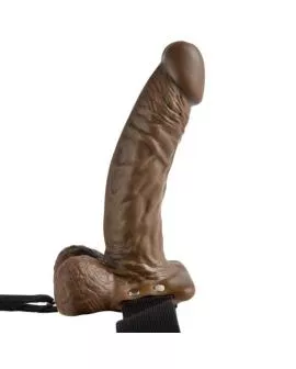 FETISH FANTASY SERIES - 7 HOHLER STRAP-ON MIT BLLEN
