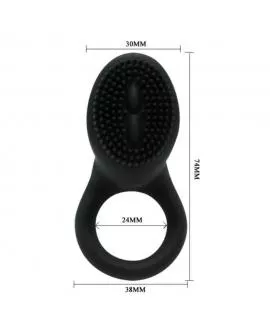 PRETTY LOVE - COBRA VIBRATORRING SCHWARZ
