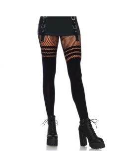 Leg Avenue - Pantyhose mit Fischnet-Streifen