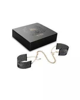 Bijoux Désir Métallique Handschellen - Schwarzes Metallgewebe