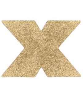 Bijoux Indiscrets - Flash Cross Gold Nippelabdeckungen