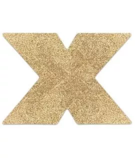 Bijoux Indiscrets - Flash Cross Gold Nippelabdeckungen