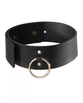 Bijoux Indiscrets Maze - Schwarze Erotik-Halskette mit Riemen