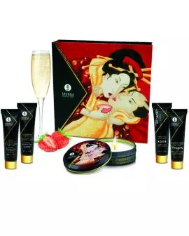 Shunga - Geheimes Geisha-Erdbeer- und Cava-Kit