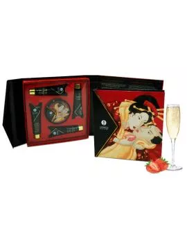 Shunga - Geheimes Geisha-Erdbeer- und Cava-Kit