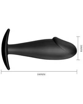 Pretty Love - Silikon Anal Plug Penisform Schwarz
