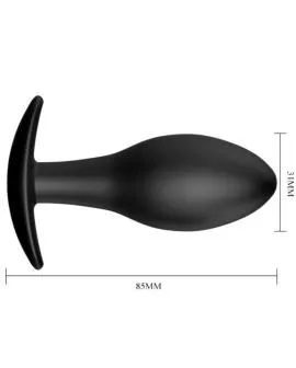 Pretty Love - Silikon Anal Plug Anker 8,5 cm Schwarz