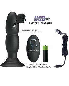 PRETTY LOVE - PLUG VIBRATOR UND ROTATION DURCH FERNBEDIENUNG