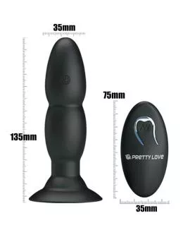 PRETTY LOVE - PLUG VIBRATOR UND ROTATION DURCH FERNBEDIENUNG