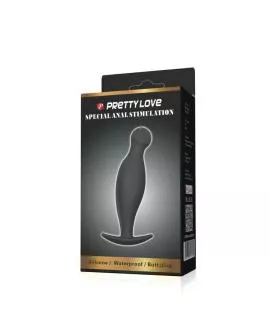 Pretty Love - Silikon Analplug 11,7 cm Schwarz