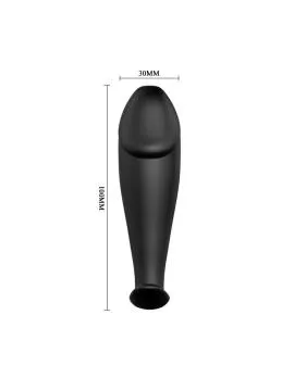 Pretty Love - Silikon Anal Plug Penisform 12 Vibrationsmodi Schwarz