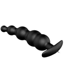 PRETTY LOVE - ANALPLUG AUS SILIKON EXTRA STIMULATION UND 12 VIBRATIONSMODI SCHWARZ