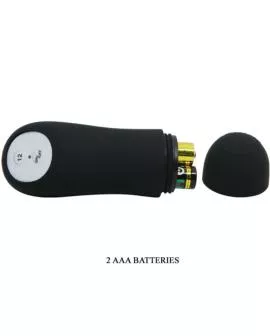 PRETTY LOVE - ANALPLUG AUS SILIKON EXTRA STIMULATION UND 12 VIBRATIONSMODI SCHWARZ