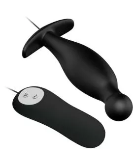 Pretty Love - Silikon Analplug 12 Vibrationsmodi Schwarz