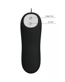 Pretty Love - Silikon Analplug 12 Vibrationsmodi Schwarz