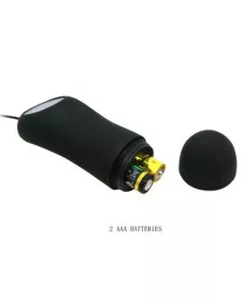 Pretty Love - Silikon Analplug 12 Vibrationsmodi Schwarz