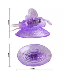 BAILE - Lila Vibrierender Schmetterling Klitorisstimulation