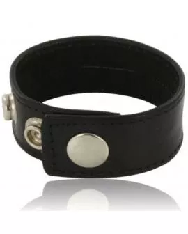 Leder Body - Hahn- und Kugelgurt mit Schnalle - Schwarz