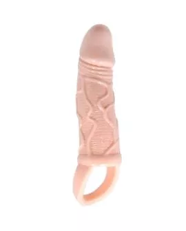 BAILE - Penisverlängerungshülle mit Vibration - Hoden-Gurt 13,5 cm