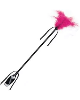 SECRETPLAY Peitsche und Feder - Schwarz Fuchsia