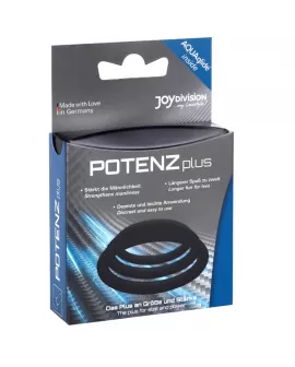 JOYDIVISION POTENZDUO - PLUS 3 SCHWARZE RINGE SATZ - S, M, L