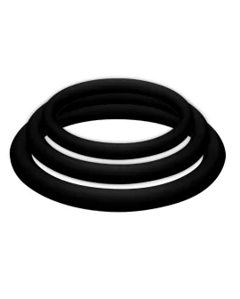Joydivision Potenzduo Plus - 3 Schwarze Ringe S M L