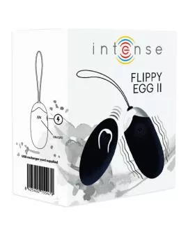 Intense Flippy II Vibrierendes Ei mit Fernbedienung - Schwarz