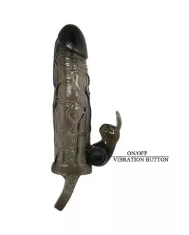 BAILE - BRAVE MAN PENISABDECKUNG MIT KANINCHEN SCHWARZ 16.5 CM