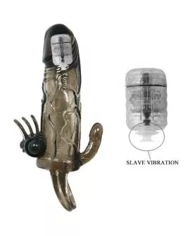 BAILE - Brave Man Penishülle Klitoris Anal Schwarz 16,5cm