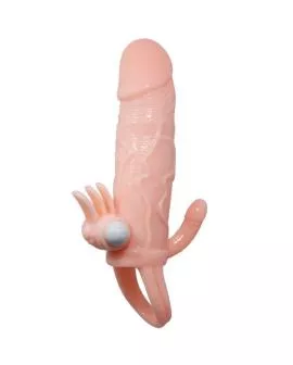 BAILE - BRAVE MAN PENISHÜLLE MIT KLITORIS UND ANALSTIMULATION FLEISCH 16.5 CM