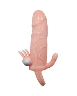 BAILE - BRAVE MAN PENISHÜLLE MIT KLITORIS UND ANALSTIMULATION FLEISCH 16.5 CM