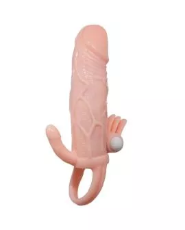BAILE - BRAVE MAN PENISHÜLLE MIT KLITORIS UND ANALSTIMULATION FLEISCH 16.5 CM