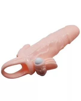 BAILE - BRAVE MAN PENISHÜLLE MIT KLITORIS UND ANALSTIMULATION FLEISCH 16.5 CM