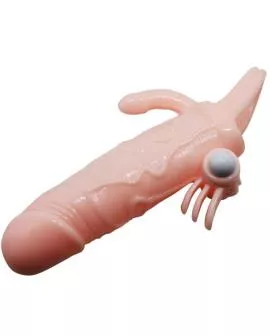 BAILE - BRAVE MAN PENISHÜLLE MIT KLITORIS UND ANALSTIMULATION FLEISCH 16.5 CM