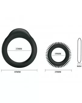 BAILE - KIT 2 SILIKONRINGE RING MANHOOD
